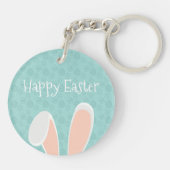 Cute Happy Paaster Bunny Ears | Sleutelhanger (Achterkant)