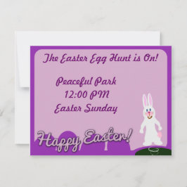 Cute Happy Paaster Bunny Feestdagenkaart