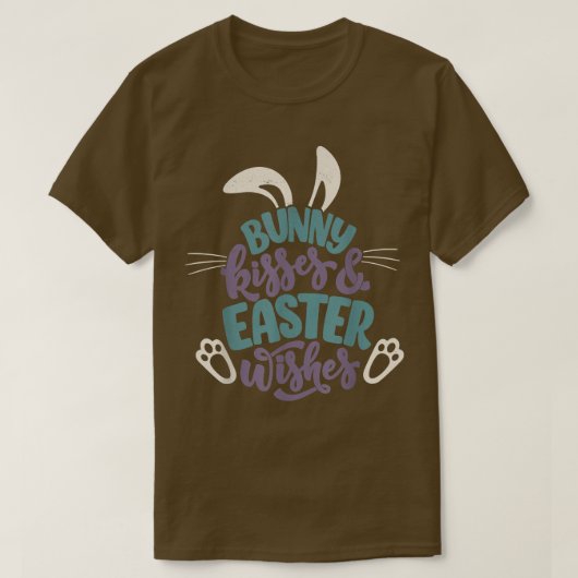 Cute Happy Paaster Bunny T-shirt (Design voorkant)