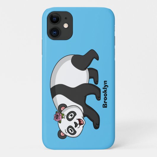 Cute happy panda beer met cartoon Case-Mate iPhone case (Achterkant)