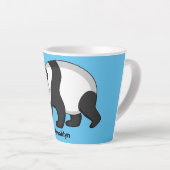 Cute happy panda beer met cartoon latte mok (Rechterhoek)