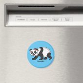 Cute happy panda beer met cartoon magneet (Insitu (Vaatwasser))
