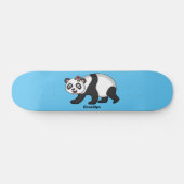 Cute happy panda beer met cartoon persoonlijk skateboard (Horizontaal)