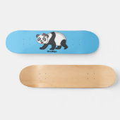 Cute happy panda beer met cartoon persoonlijk skateboard (Horizontaal)