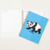 Cute happy panda beer met cartoon planner (Display)