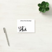 Cute happy panda beer met cartoon post-it® notes (Kantoor)