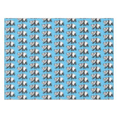 Cute happy panda beer met cartoon tafelkleed (Voorkant (Horizontaal))