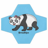 Cute happy panda beer met cartoon voetbal (Enkel)