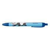 Cute happy panda beer met cartoon zwarte inkt pen (Bodem)
