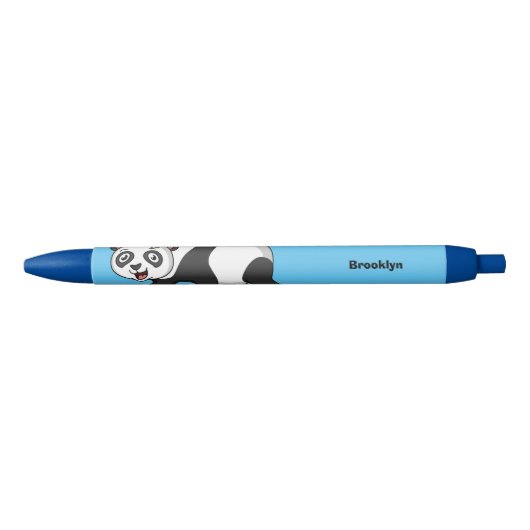 Cute happy panda beer met cartoon zwarte inkt pen (Voorkant)
