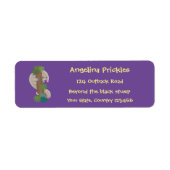 Cute happy pangolin anteater illustratie etiket (Voorkant)