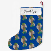 Cute happy pangolin anteater illustratie kleine kerstsok (Achterkant)