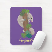 Cute happy pangolin anteater illustratie muismat (Met muis)