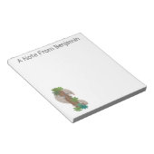 Cute happy pangolin anteater illustratie notitieblok (Schuin)