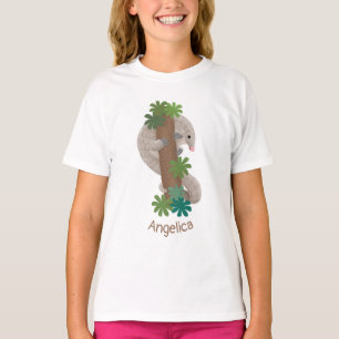 Cute happy pangolin anteater illustratie t-shirt