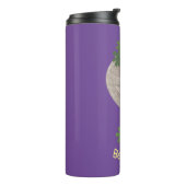 Cute happy pangolin anteater illustratie thermosbeker (Gedraaid links)