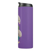 Cute happy pangolin anteater illustratie thermosbeker (Geroteerd rechts)