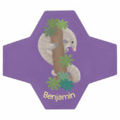 Cute happy pangolin anteater illustratie voetbal (Enkel)