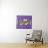 Cute happy pangolin anteater illustratie wandkleed (In Situ (horizontaal))