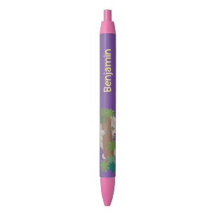 Cute happy pangolin anteater illustratie zwarte inkt pen