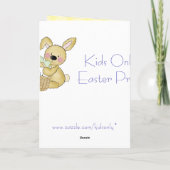 Cute Happy Pasen Feestdagen Kaart (Achterkant)
