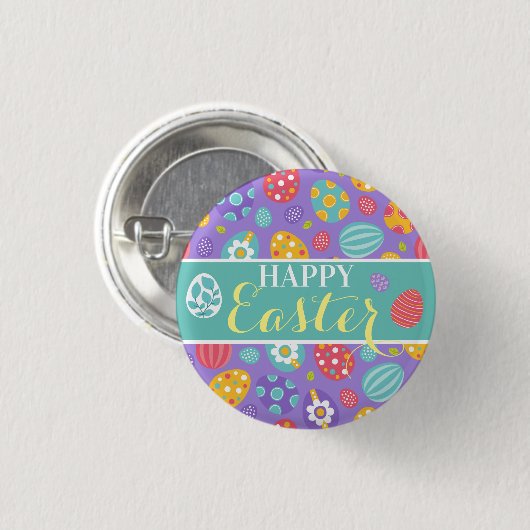 Cute Happy Pasen Ronde Button 3,2 Cm (Voorkant /achterkant)
