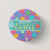 Cute Happy Pasen Ronde Button 3,2 Cm (Voorkant)
