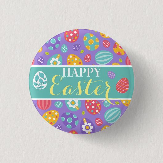 Cute Happy Pasen Ronde Button 3,2 Cm (Voorkant)