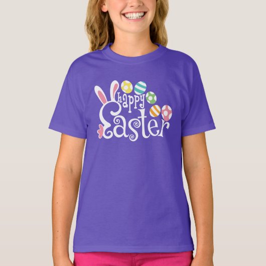 Cute Happy Pasen T-shirt (Voorkant)