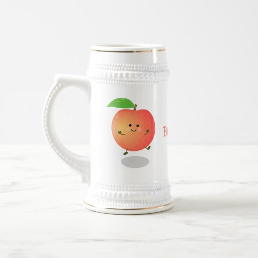 Cute happy peach yellow cartoon bierpul (Links)