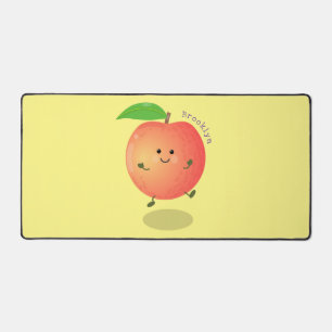 Cute happy peach yellow cartoon bureaumat