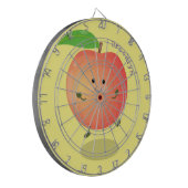 Cute happy peach yellow cartoon dartbord (Voorkant Links)
