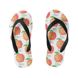 Cute happy peach yellow cartoon kinder teenslippers