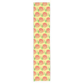 Cute happy peach yellow cartoon korte tafelloper (Voorkant)