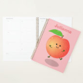 Cute happy peach yellow cartoon planner (Display)