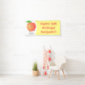 Cute happy peach yellow cartoon spandoek (Insitu)