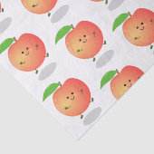 Cute happy peach yellow cartoon tissuepapier (Detail)