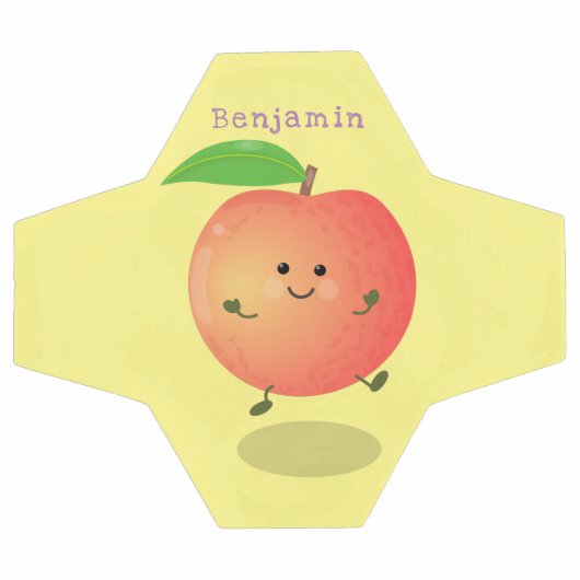 Cute happy peach yellow cartoon voetbal (Enkel)