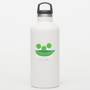 Cute happy peas in pod cartoon illustratie sticker