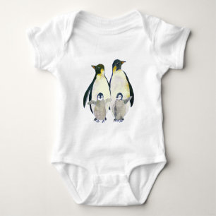 Cute Happy Penguin Familie Romper
