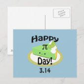 Cute Happy Pi Day Briefkaart (Voorkant / Achterkant)