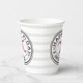 Cute Happy Pi Day - Funny Pi Day Paper Cup Papieren Bekers (Rechts)