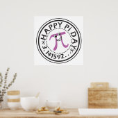 Cute Happy Pi Day © - Funny Pi Poster (Keuken)