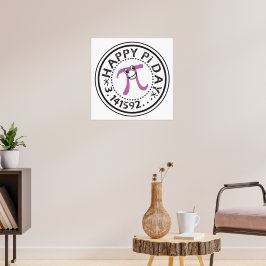 Cute Happy Pi Day © - Funny Pi Poster
