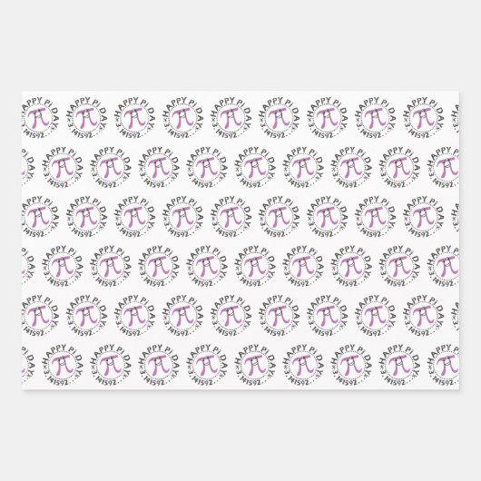 Cute Happy Pi Day © Inpakpapier Vel (Voorkant 3)