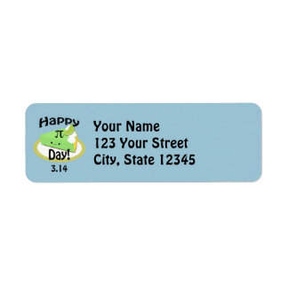Cute Happy Pi Day Label