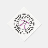 Cute Happy Pi Day Paper Napkins Servet (Hoek)