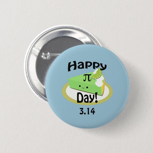 Cute Happy Pi Day Ronde Button 5,7 Cm (Voorkant /achterkant)