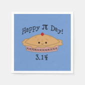 Cute Happy Pi Day Servet (Voorkant)