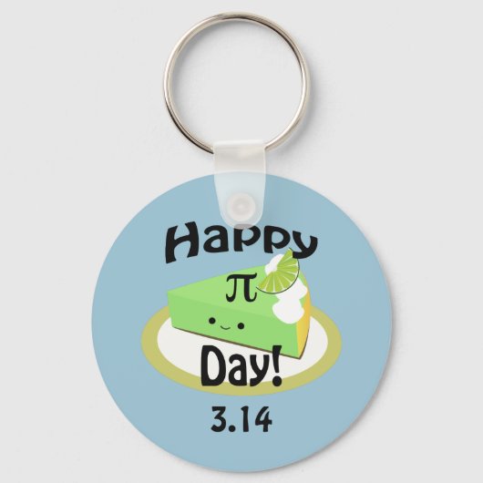 Cute Happy Pi Day Sleutelhanger (Voorkant)